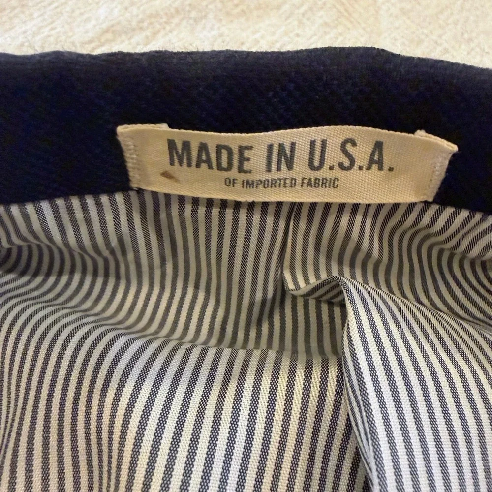 Todd Snyder Mayfair Fit Blazer Men's 46R Navy 100% Wool Made USA Sport Coat